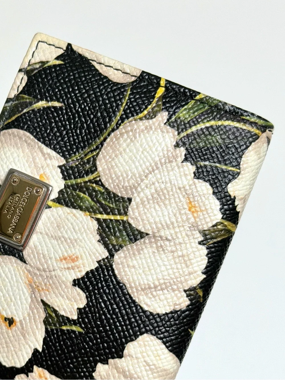 Dolce & Gabbana Tulip Print Compact Wallet